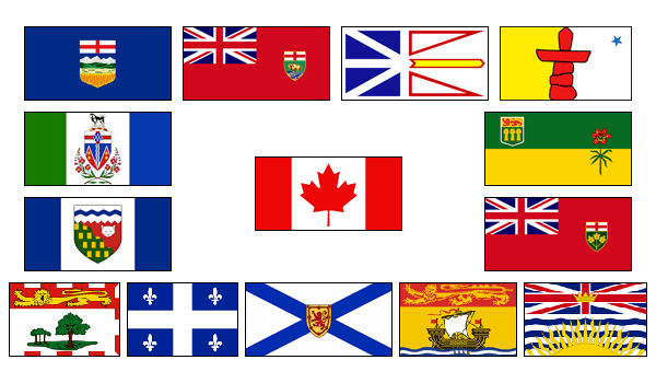 provincial flags of canada. Provincial Flag Set (14 flags)