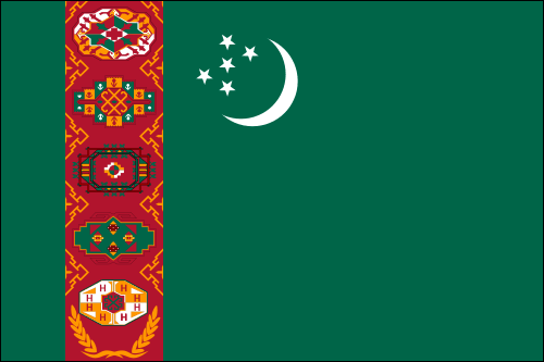 Turkmenistan Flags