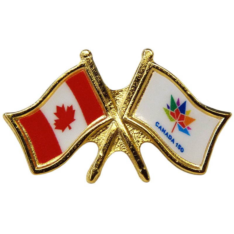 Canada 150 Crossed Pins Canada 150 Lapel Pins Canada 150 Pins