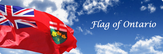 Ontario Flags, Flag of Ontario, Civic Holiday, Simcoe Day, Colonel By Day, Joseph Brant Day