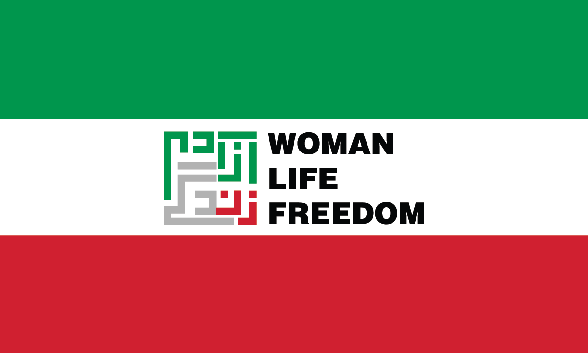 Woman Life Freedom Iran Flag
