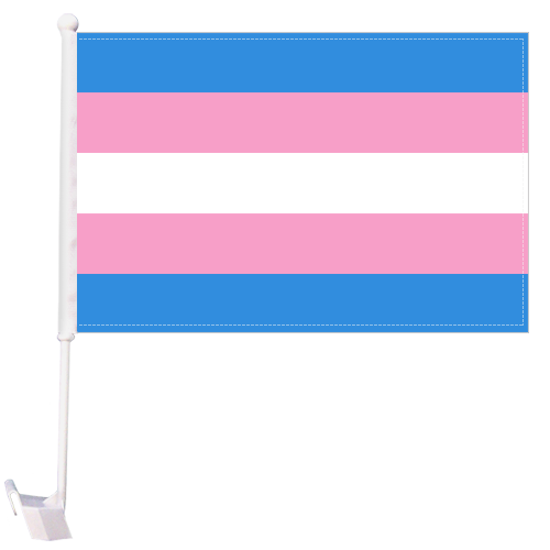 Transgender Car Flags