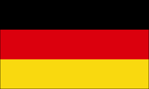 Germany Flag Bügelbild,Markenqualität Waschbar bis 95°C 