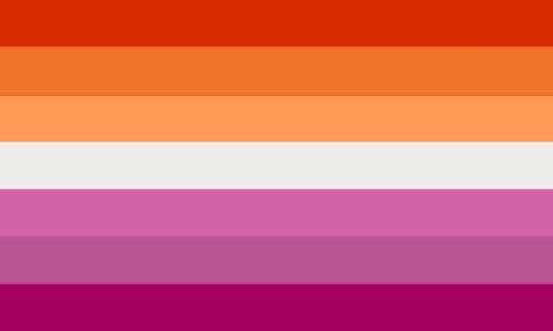 Lesbian Flag - Sunset (Seven Stripes)