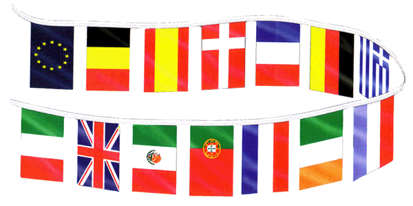 Multi-Nation Flag String, 60'
