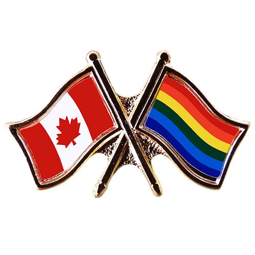 Canada/Pride Crossed Pin