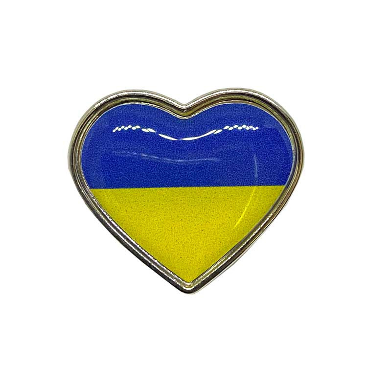 Ukraine Heart Lapel Pin