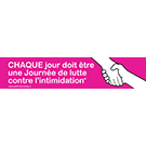 Anti-Bullying Bumper Stickers, French