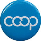 Co-op Button, Turquoise