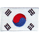 South Korea 1.5"x 2.5" Crest