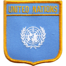 United Nations 2.5"x 2.75" Shield Crest