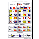 Code Flags Chart Decal, 5"x10"