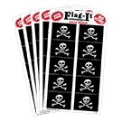 Jolly Roger 1"x1.5" Decal, 50/pack