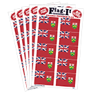 Ontario Provincial Decals, 1"x1.5", 50/pack