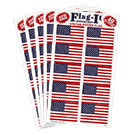USA 1"x1.5" Decal, 50/pack