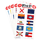 USA States 1"x1.5" Decal Set, 50/pack