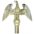 Eagle Finial, Brass Plated (Wing)
