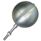 5" Aluminum Anodized Silver Ball