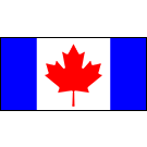 Canada Flag (w/ blue bars)