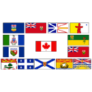Provincial Flag Set (14 flags)