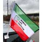 Iran Woman Life Freedom - 12x18 Car Flag with Pole