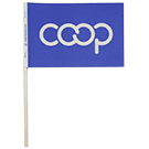 Co-op Paper Stick Flag, Blue