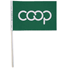 Co-op Paper Stick Flag, Green