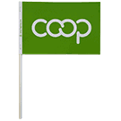 Co-op Paper Stick Flag, Lime
