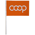Co-op Paper Stick Flag, Orange