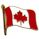 Canada Waving Flag Enamel Pin (5/8")
