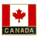 Canada Flag Enamel Pin (3/4"x7/8")