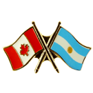 Canada/Argentina Crossed Pin
