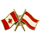 Canada/Austria Crossed Pin