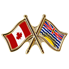 Canada/BC Crossed Pin