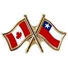 Canada/Chile Crossed Pin