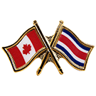 Canada/Costa Rica Crossed Pin