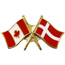 Canada/Denmark Crossed Pin