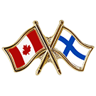 Canada/Finland Crossed Pin