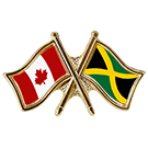 Canada/Jamaica Crossed Pin