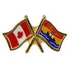 Canada/New Brunswick Crossed Pin