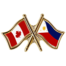 Canada/Philippines Crossed Pin