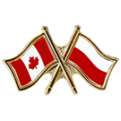 Canada/Poland Crossed Pin