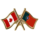 Canada/Portugal Crossed Pin