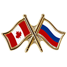 Canada/Russia Crossed Pin
