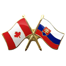 Canada/Slovakia Crossed Pin