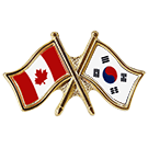 Canada/South Korea Crossed Pin