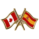 Canada/Spain Crossed Pin