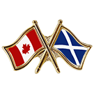 Canada/St. Andrew's Cross Crossed Pin