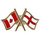 Canada/St. George's Cross Crossed Pin