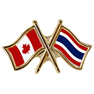 Canada/Thailand Crossed Pin